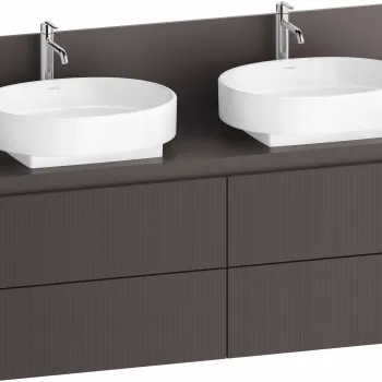 Dulap baza Duravit Balcoon 140x57cm  patru sertare cu inchidere lenta  maro mat 6a4d imagine