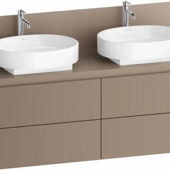 Dulap baza Duravit Balcoon 140x57cm  patru sertare cu inchidere lenta  umbra mat 7493 imagine