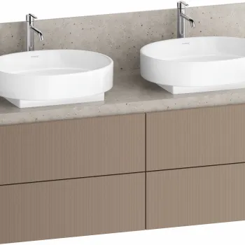 Dulap baza Duravit Balcoon 140x57cm pentru consola Mineral  patru sertare cu inchidere lenta  umbra mat d165 imagine