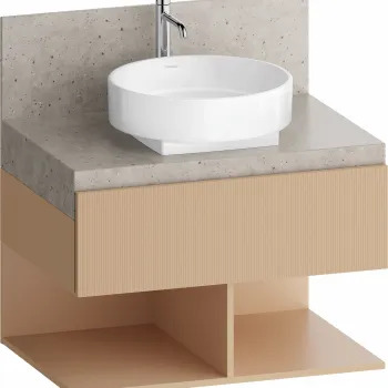 Dulap baza Duravit Balcoon 60x57cm pentru consola Mineral  un sertar cu inchidere lenta  terraccino mat 5744 imagine