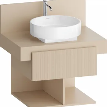 Dulap baza Duravit Balcoon 60x57cm  un sertar cu inchidere lenta  sand beige mat 519e imagine