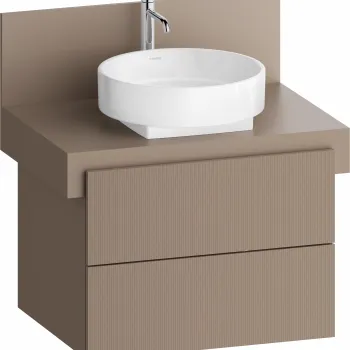 Dulap baza Duravit Balcoon 70x57cm  doua sertare cu inchidere lenta  umbra mat c0bf imagine