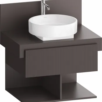 Dulap baza Duravit Balcoon 70x57cm  un sertar cu inchidere lenta  maro mat f4ae imagine