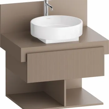 Dulap baza Duravit Balcoon 70x57cm  un sertar cu inchidere lenta  umbra mat 178b imagine