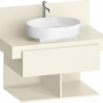 Dulap baza Duravit Balcoon 80x57cm  un sertar cu inchidere lenta  ivory mat 4b08 imagine