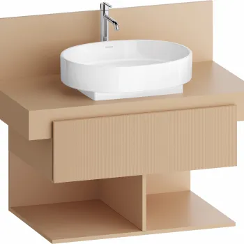 Dulap baza Duravit Balcoon 80x57cm  un sertar cu inchidere lenta  terraccino mat 2d6e imagine