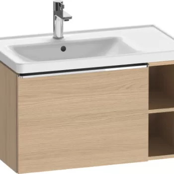 Dulap baza Duravit D-Neo 784x440mm un sertar si raft stanga stejar natur b76c imagine