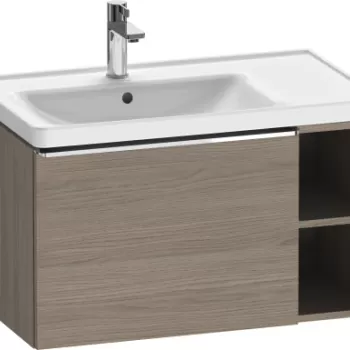 Dulap baza Duravit D-Neo 784x440mm un sertar si raft stanga stejar terra 1720 imagine