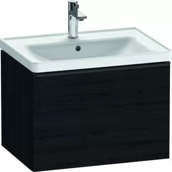 Dulap baza Duravit D-Neo cu 1 sertar pentru lavoar 65cm Black Oak 21f8 imagine