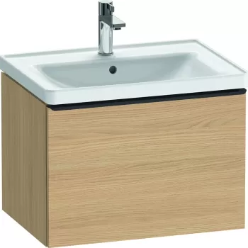 Dulap baza Duravit D-Neo cu 1 sertar pentru lavoar 65cm Natural Oak 80bd imagine