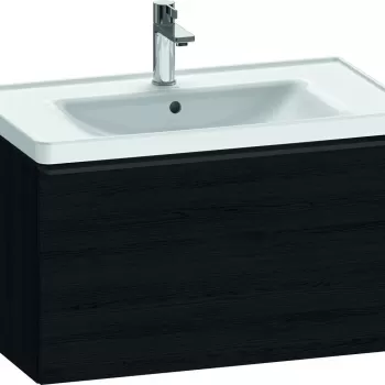 Dulap baza Duravit D-Neo cu 1 sertar pentru lavoar 80cm Black Oak 5096 imagine