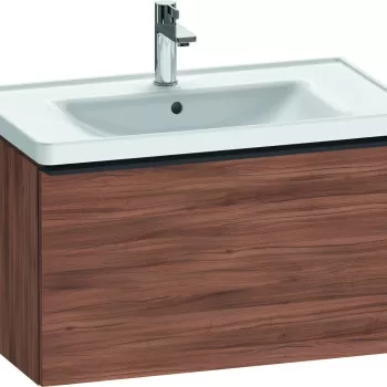 Dulap baza Duravit D-Neo cu 1 sertar pentru lavoar 80cm Natural Walnut Decor ea34 imagine