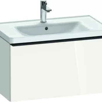 Dulap baza Duravit D-Neo cu 1 sertar pentru lavoar 80cm White High Gloss Decor 1dfe imagine