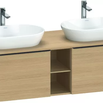 Dulap baza Duravit D-Neo cu 2 sertare pentru lavoar 140cm Natural Oak a595 imagine