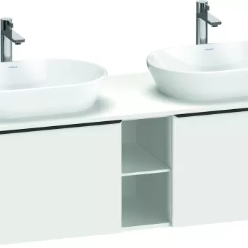 Dulap baza Duravit D-Neo cu 2 sertare pentru lavoar 140cm White Matt Decor c94d imagine