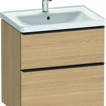 Dulap baza Duravit D-Neo cu 2 sertare pentru lavoar 65cm Natural Oak 2f28 imagine