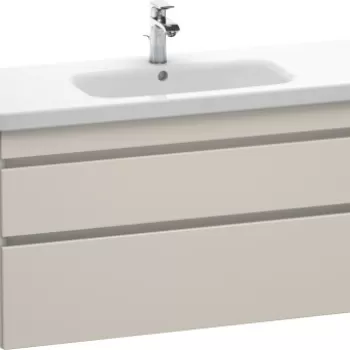 Dulap baza Duravit DuraStyle 113x44.8cm 2 sertare cu inchidere lenta taupe mat 3022 imagine