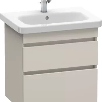 Dulap baza Duravit DuraStyle 58x44.8cm 2 sertare cu inchidere lenta taupe mat 1865 imagine
