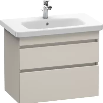 Dulap baza Duravit DuraStyle 73x44.8cm 2 sertare cu inchidere lenta taupe mat bf1d imagine