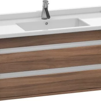 Dulap baza Duravit Ketho 100x46.5cm 2 sertare inchidere lenta nuc 7afc imagine