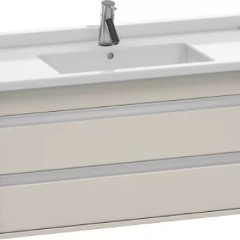 Dulap baza Duravit Ketho 100x46.5cm 2 sertare inchidere lenta taupe mat 132b imagine