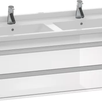 Dulap baza Duravit Ketho 120x46.5cm 2 sertare inchidere lenta alb lucios 9e59 imagine