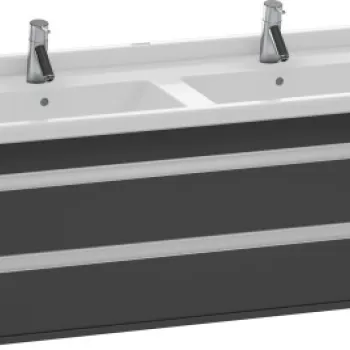 Dulap baza Duravit Ketho 120x46.5cm 2 sertare inchidere lenta grafit mat 1c8e imagine