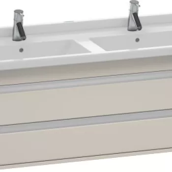 Dulap baza Duravit Ketho 120x46.5cm 2 sertare inchidere lenta taupe mat 2d72 imagine