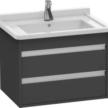 Dulap baza Duravit Ketho 65x46.5cm 2 sertare inchidere lenta grafit mat 9c58 imagine