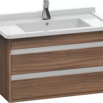 Dulap baza Duravit Ketho 80x46.5cm 2 sertare inchidere lenta nuc 13cd imagine