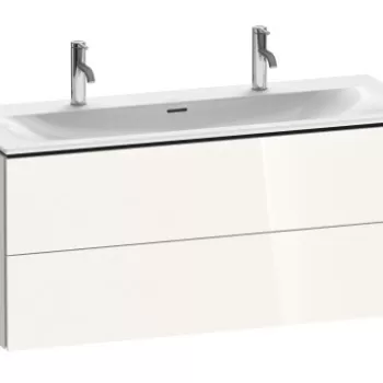 Dulap baza Duravit L-Cube cu doua sertare 122x48cm alb lucios e186 imagine