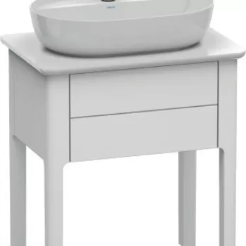 Dulap baza Duravit Luv 638x450mm cu un sertar fara blat alb satinat mat lacuit 0d29 imagine