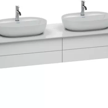 Dulap baza Duravit Luv cu doua sertare 1733x570mm alb satinat mat lacuit 83a6 imagine