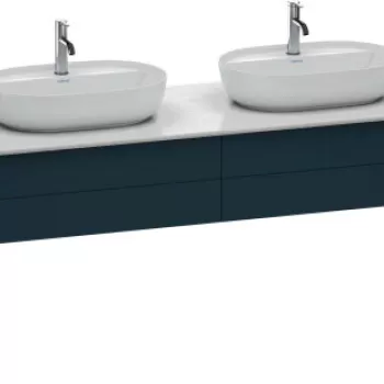 Dulap baza Duravit Luv cu doua sertare 1733x570mm albastru inchis satinat mat lacuit 2a83 imagine