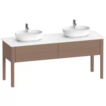 Dulap baza Duravit Luv cu doua sertare 1733x570mm migdala satinat mat b7fa imagine