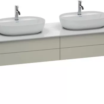 Dulap baza Duravit Luv cu doua sertare 1733x570mm taupe satinat mat lacuit 419e imagine