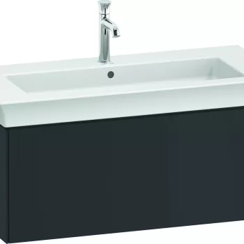 Dulap baza Duravit White Tulip cu 1 sertar pentru lavoar 105cm Graphite Satin Matt 1222 imagine