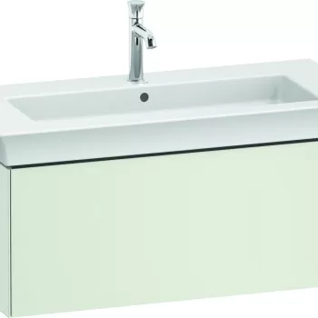 Dulap baza Duravit White Tulip cu 1 sertar pentru lavoar 105cm White Satin Matt Lacquer df60 imagine