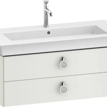 Dulap baza Duravit White Tulip cu 2 sertare 984x458mm alb satinat mat lacuit 7b9d imagine