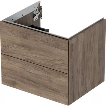 Dulap baza Geberit ONE cu 2 sertare 60cm nuc AmericanHickory / Melamina structura lemnoasa bf05 imagine