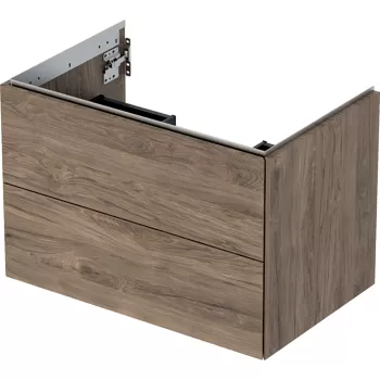 Dulap baza Geberit ONE cu 2 sertare 75cm nuc AmericanHickory / Melamina structura lemnoasa 3fd9 imagine