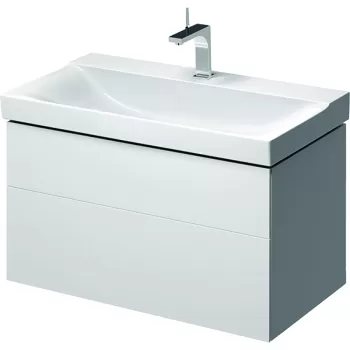 Dulap baza Geberit Xeno2 88x46.2cm cu doua sertare alb lucios 39fc imagine