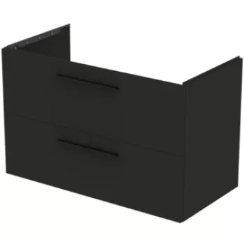 Dulap baza Ideal Standard i.Life B cu 2 sertare 100x50.5x63cm gri carbon mat 1a21 imagine
