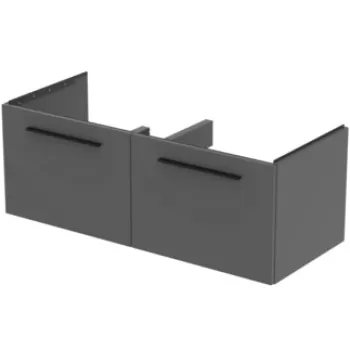 Dulap baza Ideal Standard i.Life B cu 2 sertare 120x50.5x44cm gri mat 650e imagine
