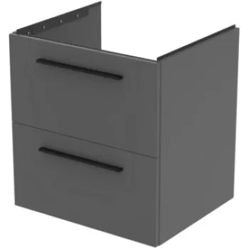 Dulap baza Ideal Standard i.Life B cu 2 sertare 60x50.5x63cm gri mat a490 imagine