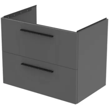 Dulap baza Ideal Standard i.Life B cu 2 sertare 80x50.5x63cm gri mat a27b imagine