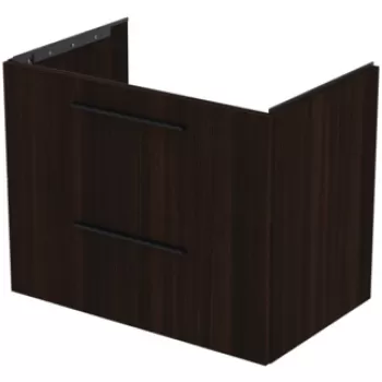 Dulap baza Ideal Standard i.Life B cu 2 sertare 80x50.5x63cm stejar cafea c697 imagine