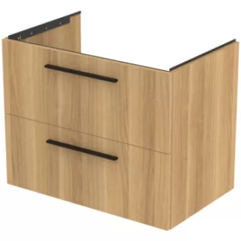 Dulap baza Ideal Standard i.Life B cu 2 sertare 80x50.5x63cm stejar natur a37b imagine