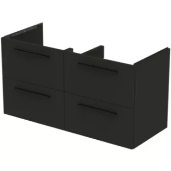 Dulap baza Ideal Standard i.Life B cu 4 sertare 120x50.5x63cm gri carbon mat e693 imagine