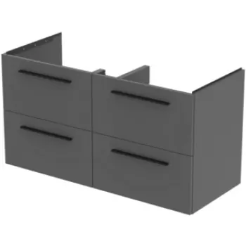 Dulap baza Ideal Standard i.Life B cu 4 sertare 120x50.5x63cm gri mat c088 imagine